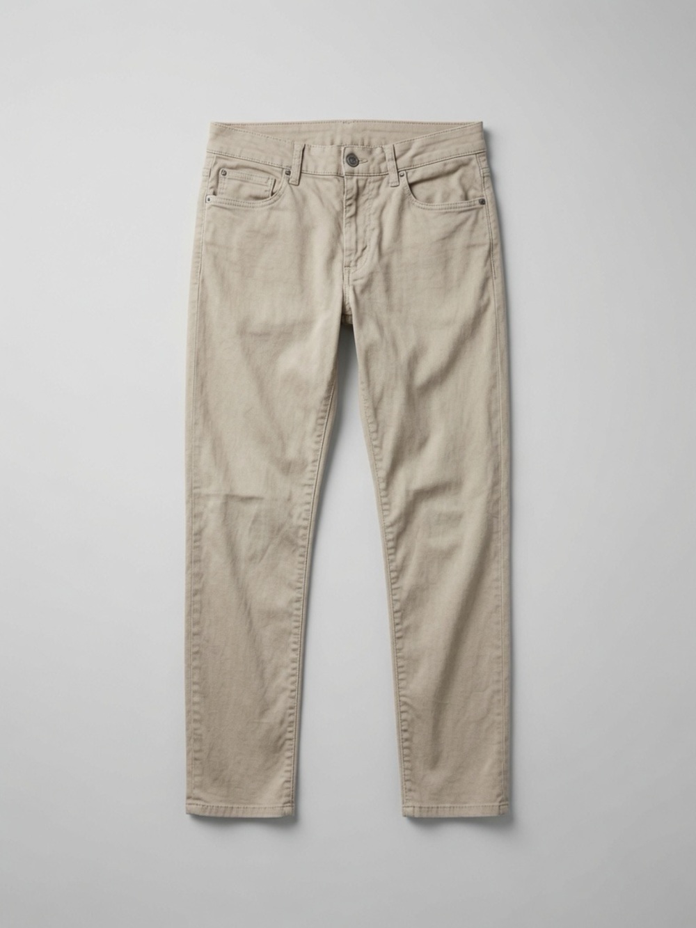 Loro Piana Slim Straight Jeans in Beige
